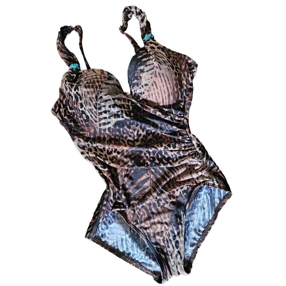 Miraclesuit Tigris Siren Underwire Swimsuit Savan… - image 4